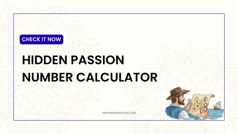 Hidden Passion Number Calculator: Discover Your Strongest Inner Drive