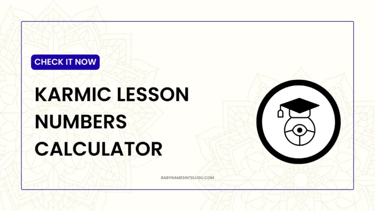 Karmic Lesson Numbers Calculator: Skills You Are Meant to Learn