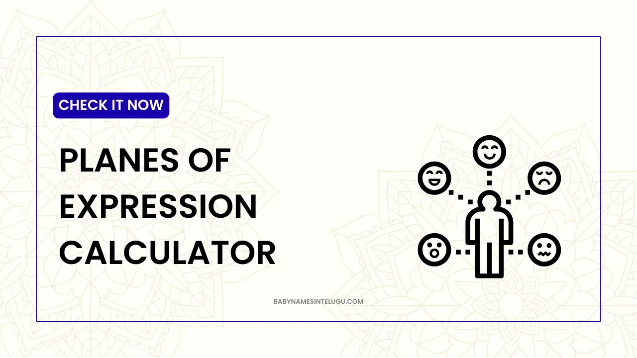 Planes of Expression Calculator: How You Use Your Energy in Life